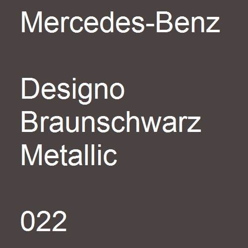 Mercedes-Benz, Designo Braunschwarz Metallic, 022.